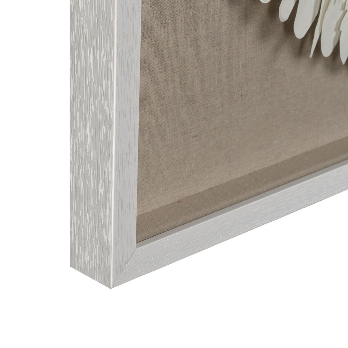Læret Deco Hvit Baige 90 x 5 x 90 cm